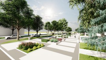 Vezi cum va arăta noul proiect de revitalizare a bulevardului Victoriei și a zonei adiacente Palatului de Cultură din Cahul