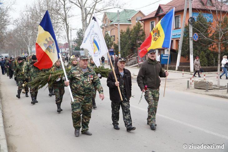 Reportaj FOTO// Comemorarea cahulenilor căzuți în Războiul din Transnistria