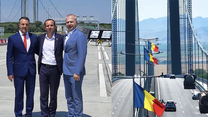 Podul peste Dunăre a fost inaugurat /VIDEO