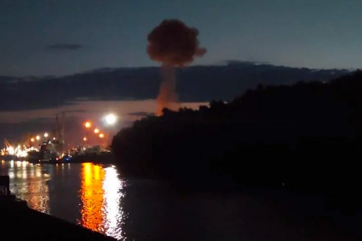 Portul Reni de pe Dunăre a fost atacat cu drone // VIDEO