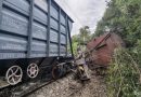 Accident feroviar, în sudul Moldovei. 6 vagoane ale unui tren s-au răsturnat