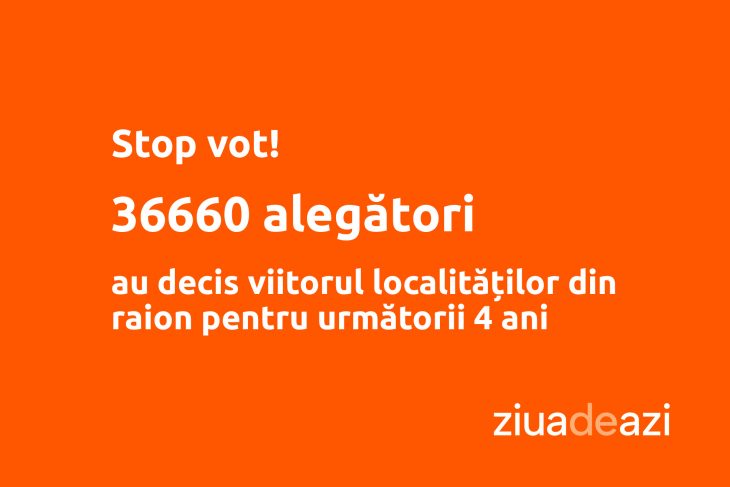 Stop vot.  36660 alegători au decis viitorul localităților din raion pentru următorii 4 ani