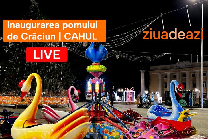 Inaugurarea pomului de Crăciun la Cahul | LIVE