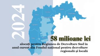 58 milioane lei alocați regiunii Sud. Ce proiecte vor fi finanțate?