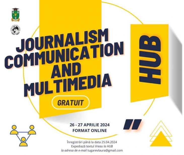 Participare GRATUITĂ la cel mai creativ HUB de jurnalism, comunicare și multimedia. Înscrie-te chiar acum