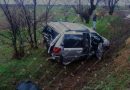 Accident în lanț pe M3 lângă Congaz. Două dintre automobile au ajuns într-un șanț