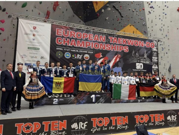 Moldova vicecampioană europeană la Taekwon-Do ITF. Câte medalii au adus sportivii din Cahul