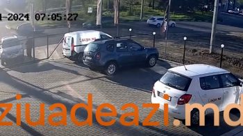 VIDEO | Momentul impactului accidentului de pe strada Șcheia din Cahul