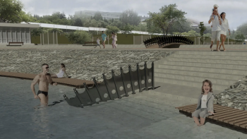 Cum ar putea arăta Lacul Sărat din Cahul. Un tânăr arhitect a proiectat reconstrucția acestuia // FOTO