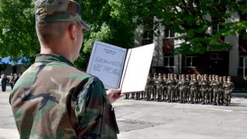 Tinerii soldați au depus Jurământul Militar
