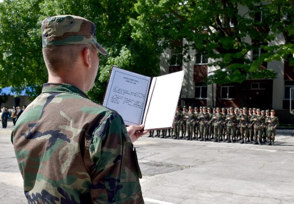 Tinerii soldați au depus Jurământul Militar