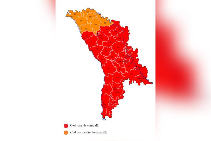 Temperaturi de până la 40°C. Cod portocaliu și roșu de caniculă în Moldova
