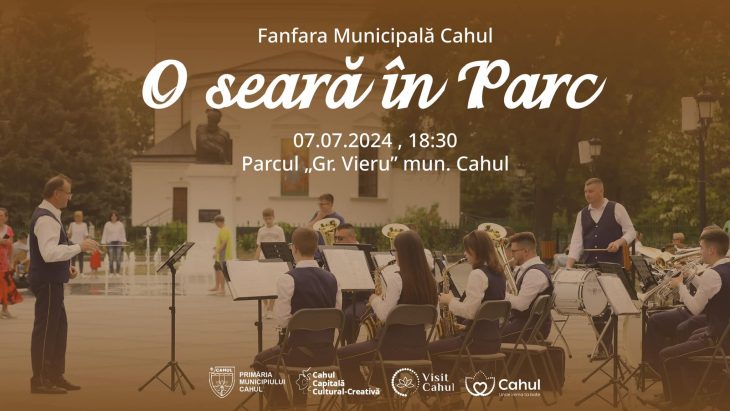 Pe 7 iulie, Fanfara Municipală din Cahul va susține un spectacol în Parcul Central