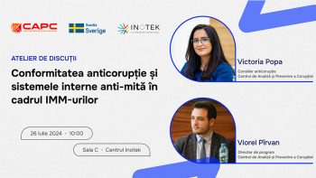 Participă la atelierul de discuții pe tema anticorupției la INOTEK