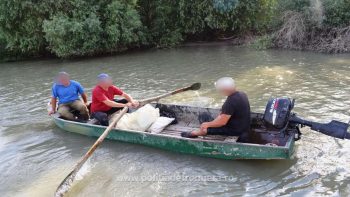 Trei bărbați prinși de Polițiștii de frontieră Galați, pescuind ilegal pe partea Română a Prutului