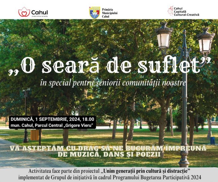 „O seară de suflet” pentru seniorii comunității din Cahul