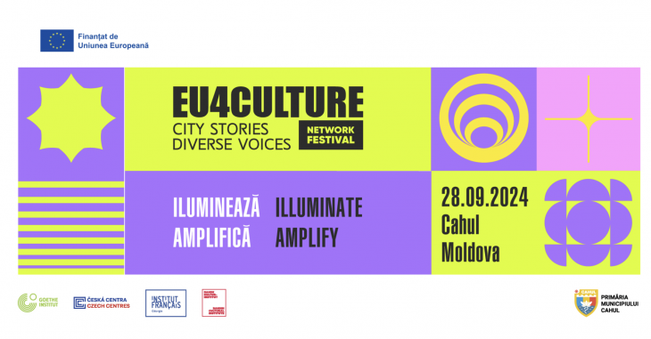 Cahul găzduiește pe 28 septembrie ediția moldovenească a festivalului EU4Culture. Vezi programul aici: