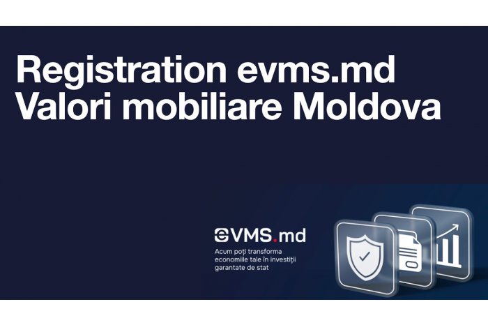 Din 16 septembrie, cetățenii Republicii Moldova vor putea procura valori mobiliare de stat pe platforma eVMS.md