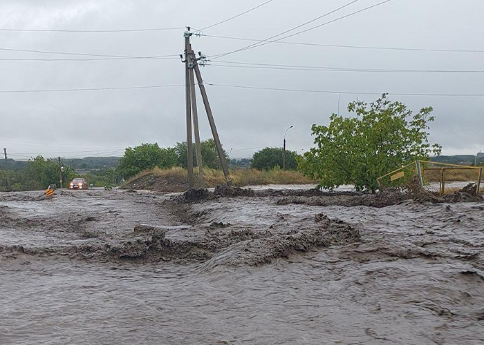 Două poduri au fost deteriorate pe drumul național R34 Hâncești-Giurgiulești