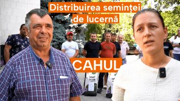 VIDEO// Distribuția de semințe de lucernă la beneficiarii din Raionul Cahul