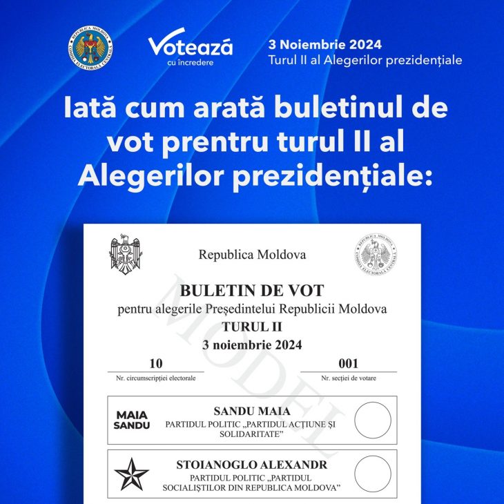 Buletinele de vot – pregătite pentru scrutinul din 3 noiembrie