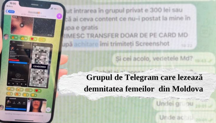 Grupul de Telegram care lezează demnitatea femeilor din Moldova