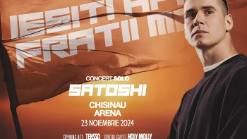 Satoshi organizează un concert grandios la Chișinău Arena: ,,Ieșiți Afară, Frații Mei”. Vezi detalii