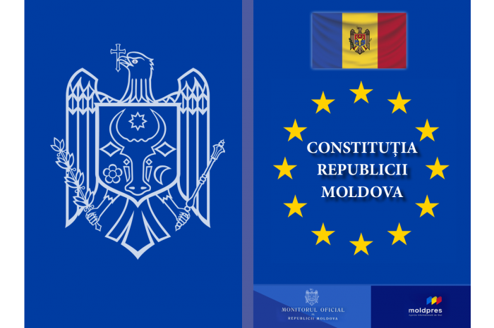 Noua ediție a Constituției, tipărită de „MOLDPRES”, poate fi găsită în rețelele de distribuție a cărții și la sediul agenției