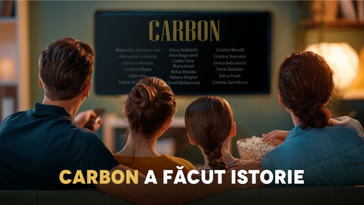 CARBON a făcut istorie! Cea mai mare premieră online a unui film moldovenesc a fost vizionată de aproximativ 100 de mii de oameni din peste 82 de țări ale lumii